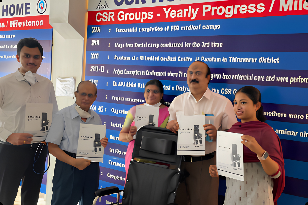 Showcasing Sahayatha to the doctors of CSR Nursing Home